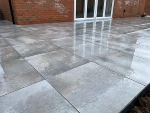 finished patio